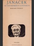 Janáček ve vzpomínkach a dopisech - náhled