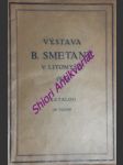 Výstava bedřicha smetany - v sálech zámku od 3. června do 25. srpna 1934 - nejedlý zdeněk - náhled