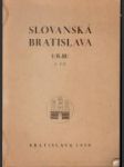 Slovanská Bratislava I (II-III), ročník 1949-1950 - náhled