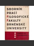 Sborník prací...roč. XIV/1965, filosofická fakulta Brněnské university, řada uměnovědná F9 - náhled