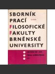 Sborník prací...roč. VIII/1959, filosofická fakulta Brněnské university, řada uměnovědná F3 [Krsek: Lidové prvky v malířství rokoka; Kudělka: Italská architektura manýrismu aj.] - náhled