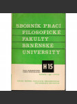 Sborník prací...roč. XXIX/1980, filosofická fakulta Brněnské university, řada hudebněvědná H15 - náhled