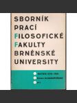 Sborník prací...roč. XVII/1968, filosofická fakulta Brněnské university, řada hudebněvědná H3 - náhled