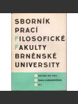 Sborník prací...roč. XIX/1970, filosofická fakulta Brněnské university, řada hudebněvědná H5 - náhled