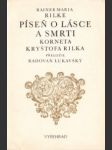 Píseň o lásce a smrti korneta Kryštofa Rilka - náhled