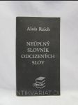 Neúplný slovník odcizených slov - náhled