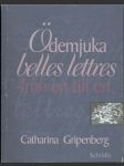 Odemjuka belles lettres - náhled