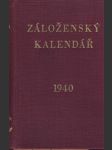 Záloženský kalendář 1940 (24. ročník) - náhled