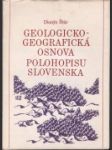 Geologicko-geografická osnova polohopisu Slovenska - náhled