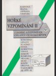 Hořké vzpomínání II.: Ze vzpomínek chlapců pétépáků - náhled