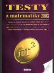 Testy 2003 z matematiky na čtyřleté sš - náhled