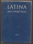 Latina pro vysoké školy - náhled