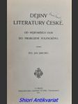 Dějiny literatury české od nejstarších dob do probuzení politického - jakubec jan - náhled