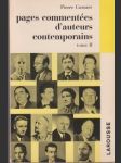 Pages commentées d´auteurs Contemporains II - náhled