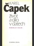 Karel čapek - život a dílo v datech - náhled