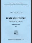 Peněžní ekonomie (finanční trhy) - náhled