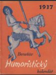 Benešův Humoristický kalendář 1937 - náhled