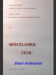 MISCELANEA 1978 - Kolektiv autorů - náhled