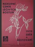 Nákupní ceník léčivých rostlin 1970 - náhled