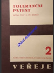Toleranční patent - bednář františek - náhled