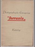 Photographische Erzeugnisse "ferrania" Katalog - náhled