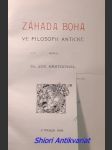 Záhada boha ve filosofii antické - kratochvil josef - náhled