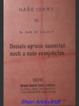 Desiate výročie samostatnosti a naše evanjelictvo - osuský samuel štefan - náhled