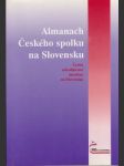 Almanach Českého spolku na Slovensku - náhled