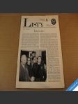 LISTY 6 prosinec 1989 časopis socialistické opozice ČSSR - náhled