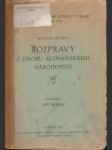 Rozpravy z oboru slovanského národopisu : Essais de l'ethnographie slave - náhled