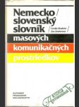 Nemecko - slovenský slovník masových komunikačných prostriedkov - náhled