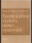 Teorie a praxe výchovy mimo vyučování - náhled