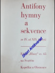 Antifony hymny a sekvence ze iv. až xix. století - náhled