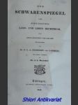 Der Schwabenspiegel, oder, Schwäbisches Land- und Lehen-Rechtbuch: nach einer Handschrift vom Jahr 1287 - LASSBERG Friedrich Leonhard Anton Freiherr von - náhled