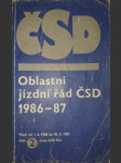 Oblastní jízdní řád ČSD 1986-87, část 2. - náhled