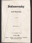 Burgerstein, Deklamovánky I., Vídeň, 1860 - náhled