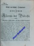 Erlaß des bischöfl. Ordinariates von Budweis an den Klerus der Diöcese  - Jahr 1868 / 1869 - náhled