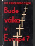 Bude válka v Evropě? - náhled