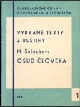 Osud človeka - vybrané texty z ruštiny 1. (malý formát) - náhled