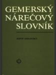 Gemerský nárečový slovník - náhled