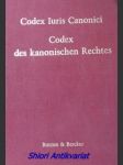 Codex iuris canonici - codex des kanonischen rechtes - náhled