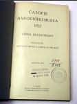 Časopis národního musea 1937 - náhled