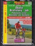 Okolie Bratislavy- Juh Cykloturistická mapa - náhled