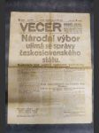 Večer. Lidový deník (28.10.1918), číslo 243 - náhled