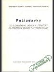 Požiadavky zo slovenského jazyka a literatúry na prijímacie skúšky na vysoké školy - náhled