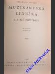Muzikantská liduška - ( a jiné povídky) - hálek vítězslav - náhled