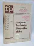 Program Pražského filmového klubu na měsíc listopad 1974 - náhled