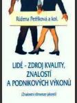 Lidé - zdroj kvality, znalostí a podnikových výkonů - náhled