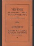 Věstník královské české společnosti nauk; ročník 1924 - náhled