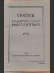 Věstník královské české společnosti nauk; ročník 1941 - náhled